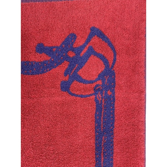 Vintage Ralph Lauren Red Blue Beach Towel - Picture 12 of 12